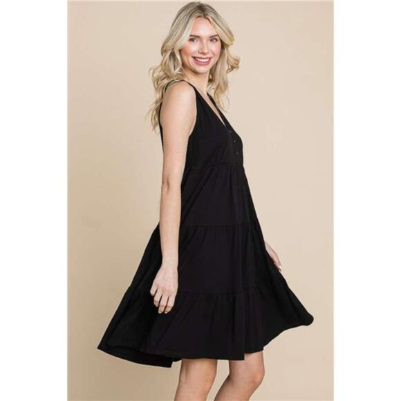 NWT‎ Culture Code Racerback Tiered Tank Dress - Picture 3 of 4